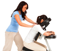 Seated massage with Beesknees Massage